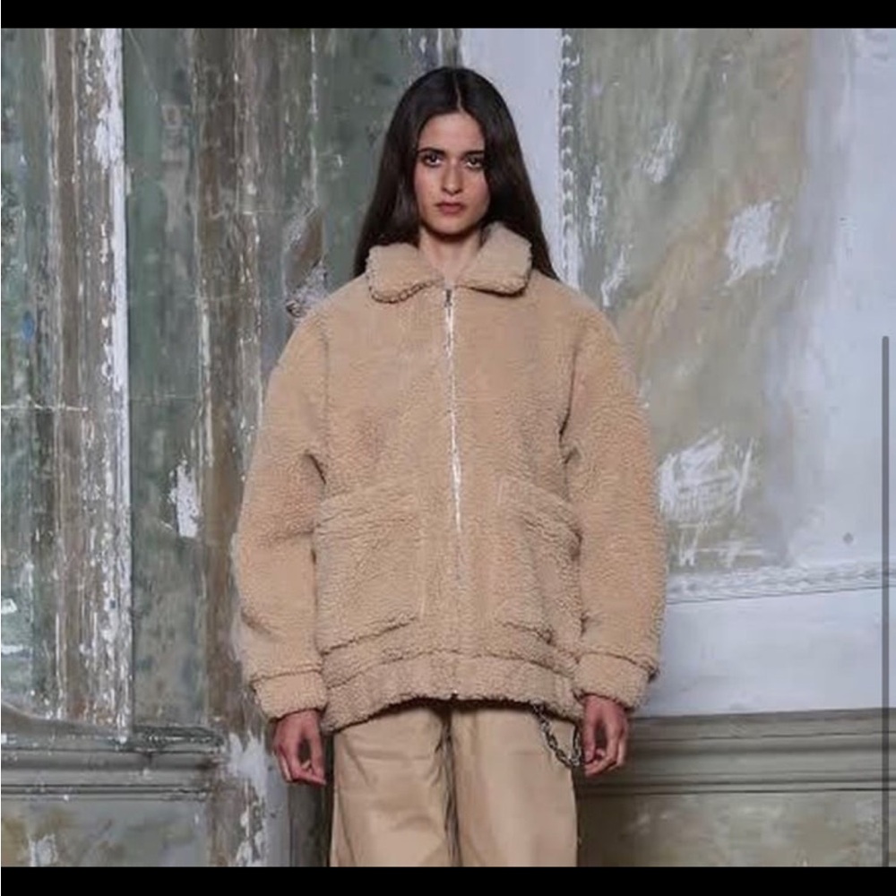 I.AM.GIA Beige Teddy Jacket